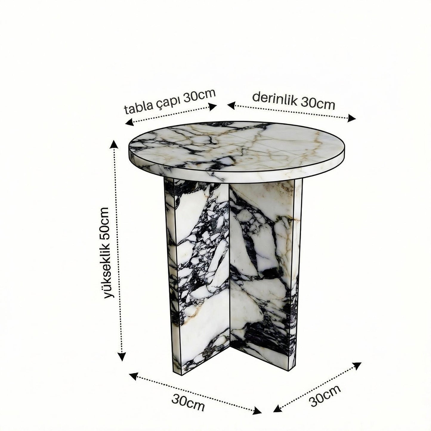 Handmade Calacatta Viola Marble Side Table: Modern Plinth Nightstand