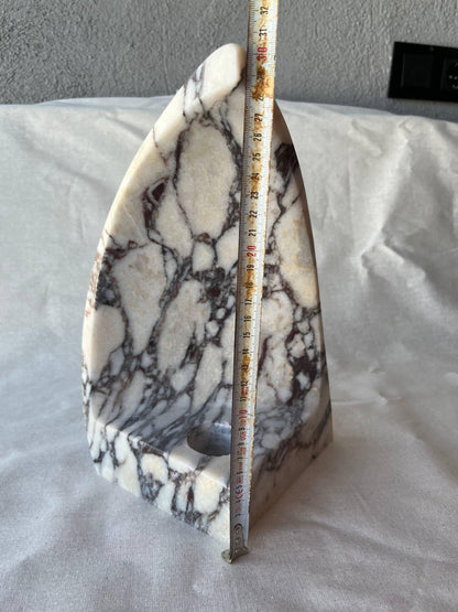 Calacatta Viola Marble Lampshade: Handcrafted Desk Lamp, Minimalist Lighting