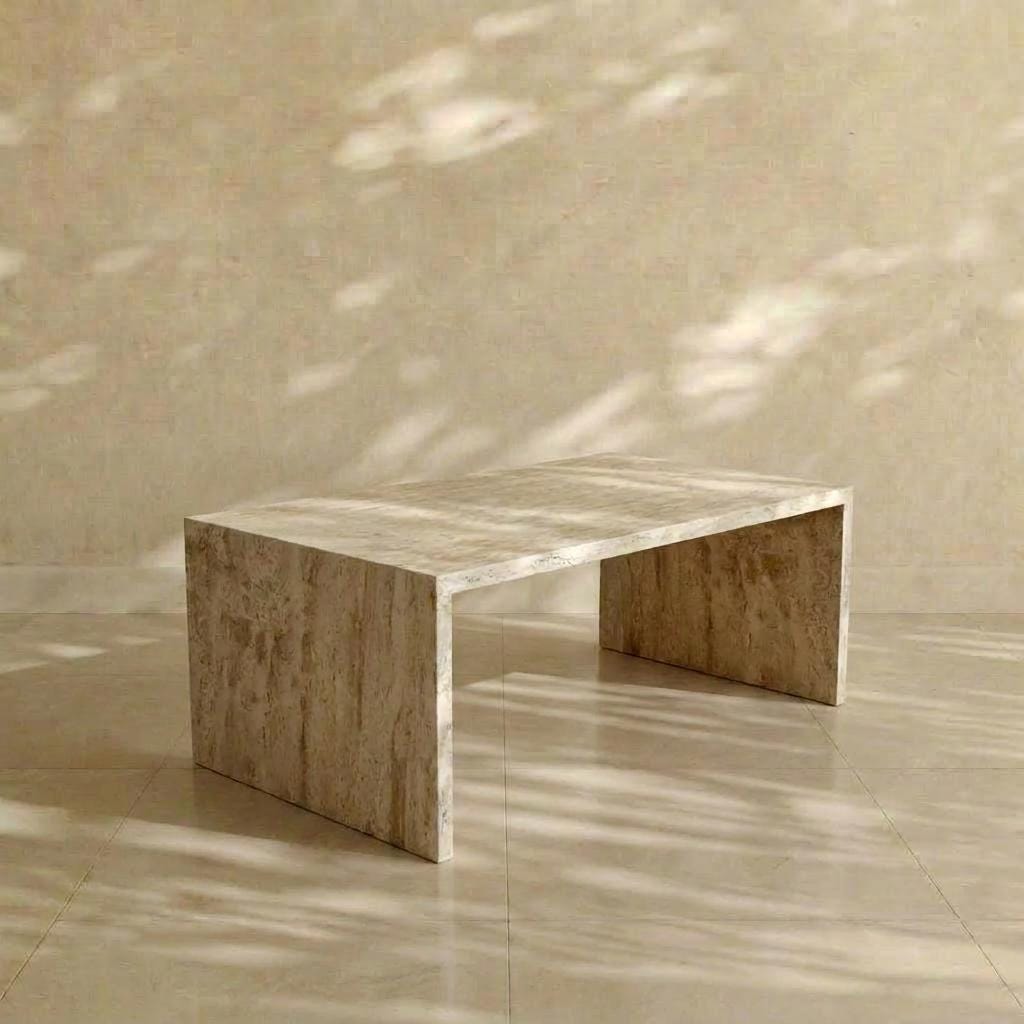 Traverten Orta Sehpa, 100x60 h40