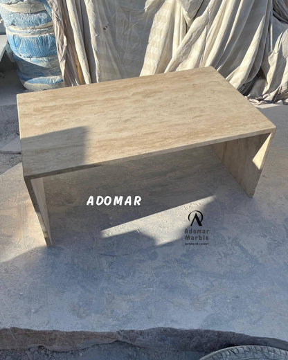 Traverten Orta Sehpa, 100x60 h40