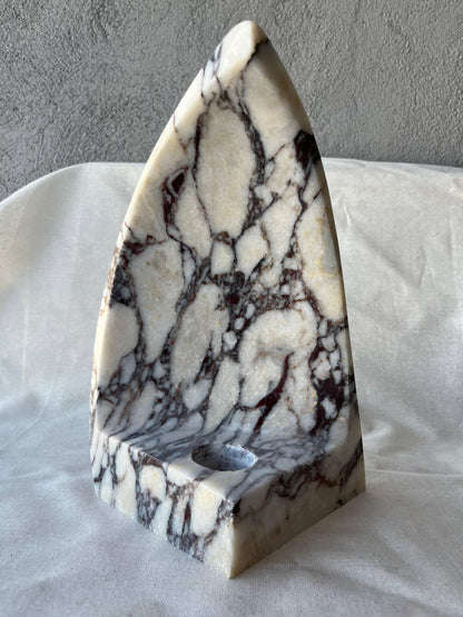 Calacatta Viola Marble Lampshade: Handcrafted Desk Lamp, Minimalist Lighting