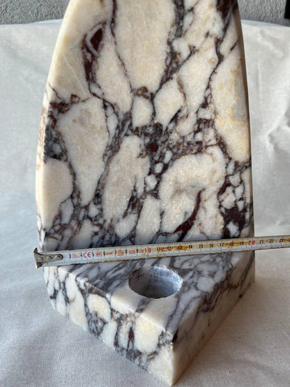 Calacatta Viola Marble Lampshade: Handcrafted Desk Lamp, Minimalist Lighting