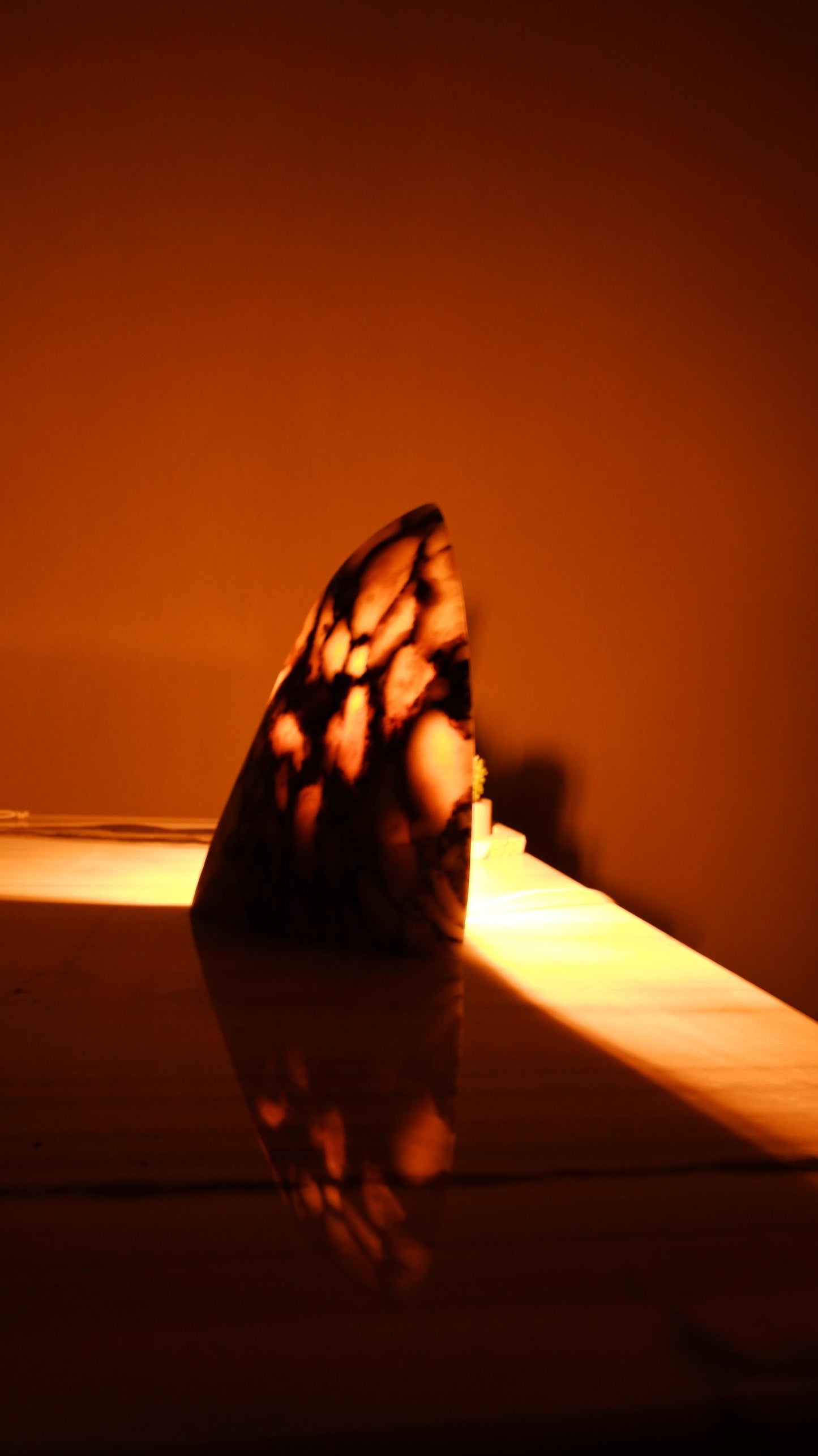 Calacatta Viola Marble Lampshade: Handcrafted Desk Lamp, Minimalist Lighting