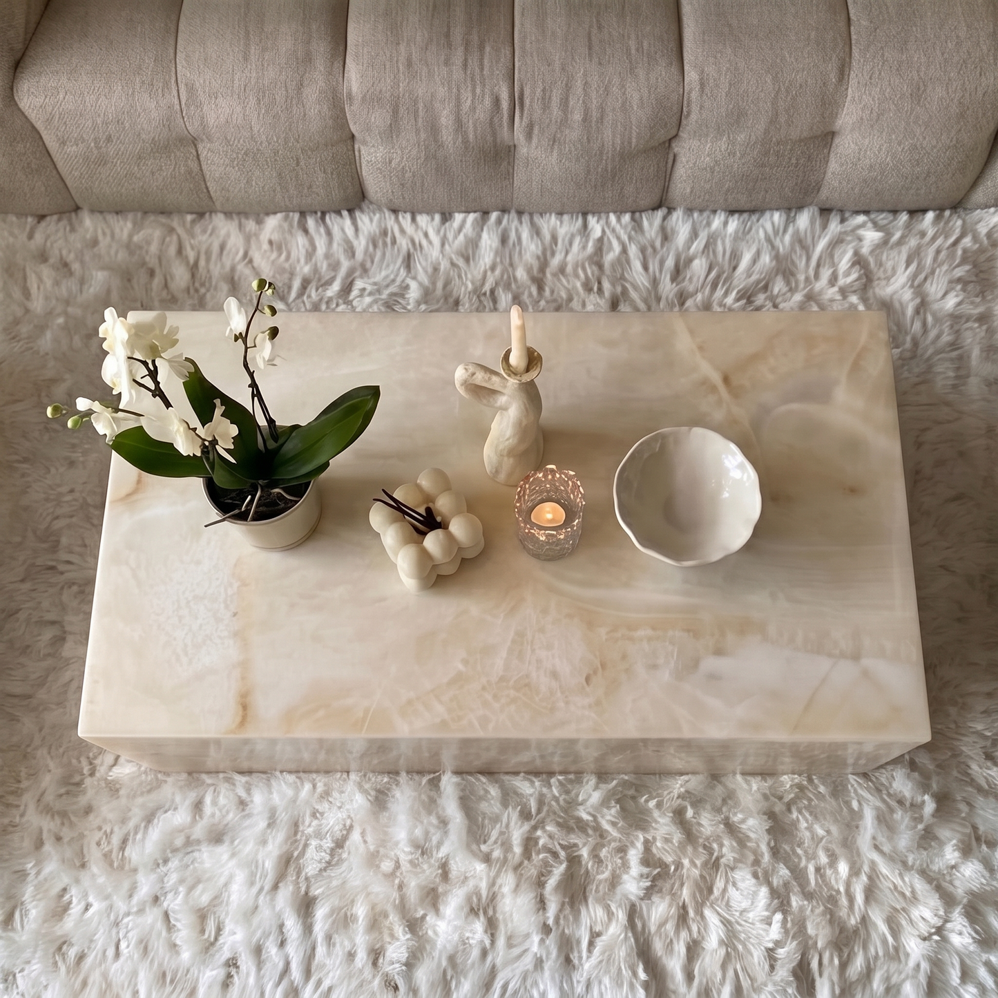 Onyx Küp Sehpa 110x70x35 - Gönderime Hazır!